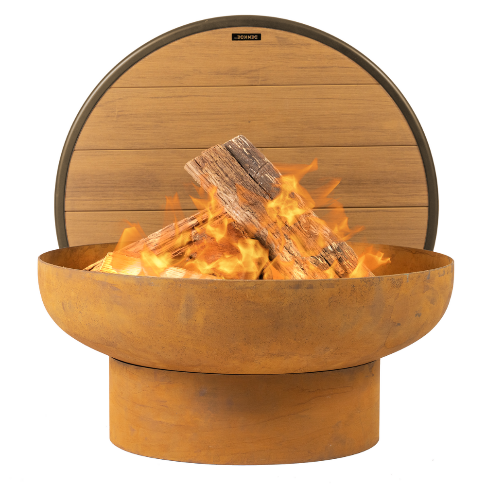 Fire pit deals table with lid